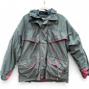 Steeds Hunter Green and Magenta Ski Performance Vintage Jacket
